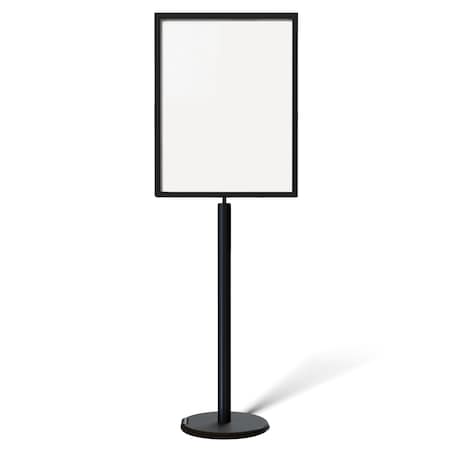 Sign Frame Floor Standing 22x28V Black, PLEASE WAIT TO BE SEATED